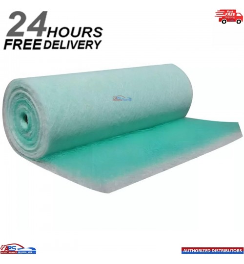 1M x 20M x 50mm BETA PA225 BOOTH FILTER ROLL -EXTRACTION GREEN FIBREGLASS PAINT